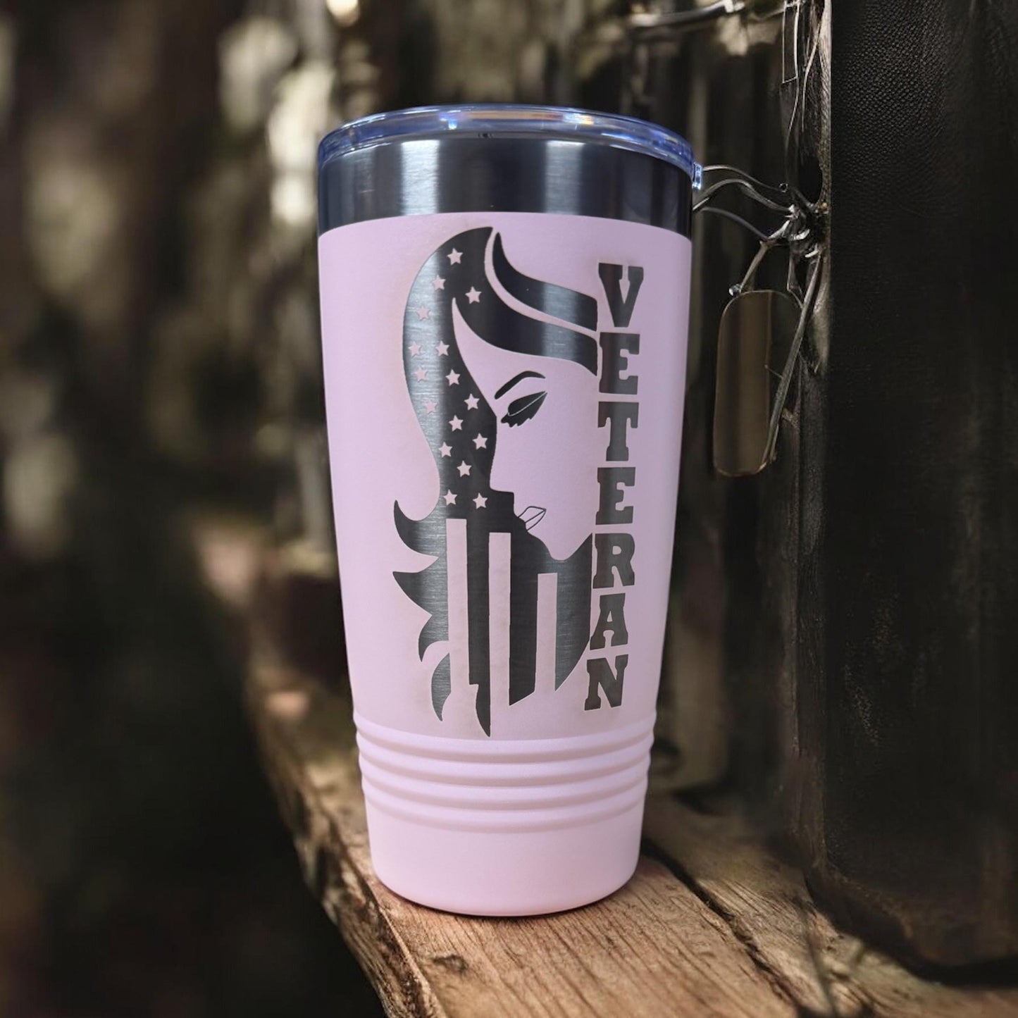 Vaso de mujer veterana, regalo para mujer veterana, silueta femenina, regalo para mamá, regalo para hermana, regalo para el día de la madre