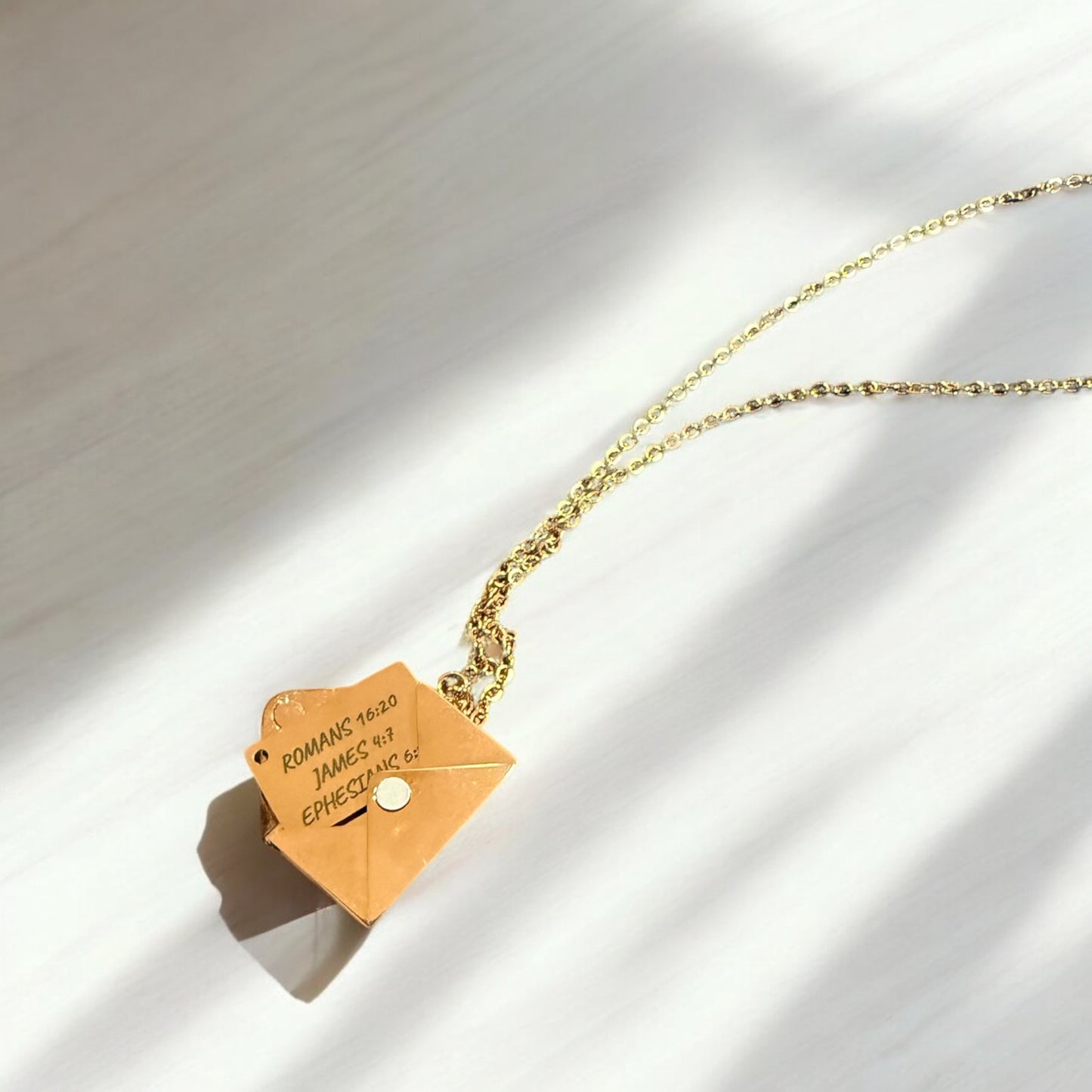 Love Letter Envelop Necklace With Custom Message