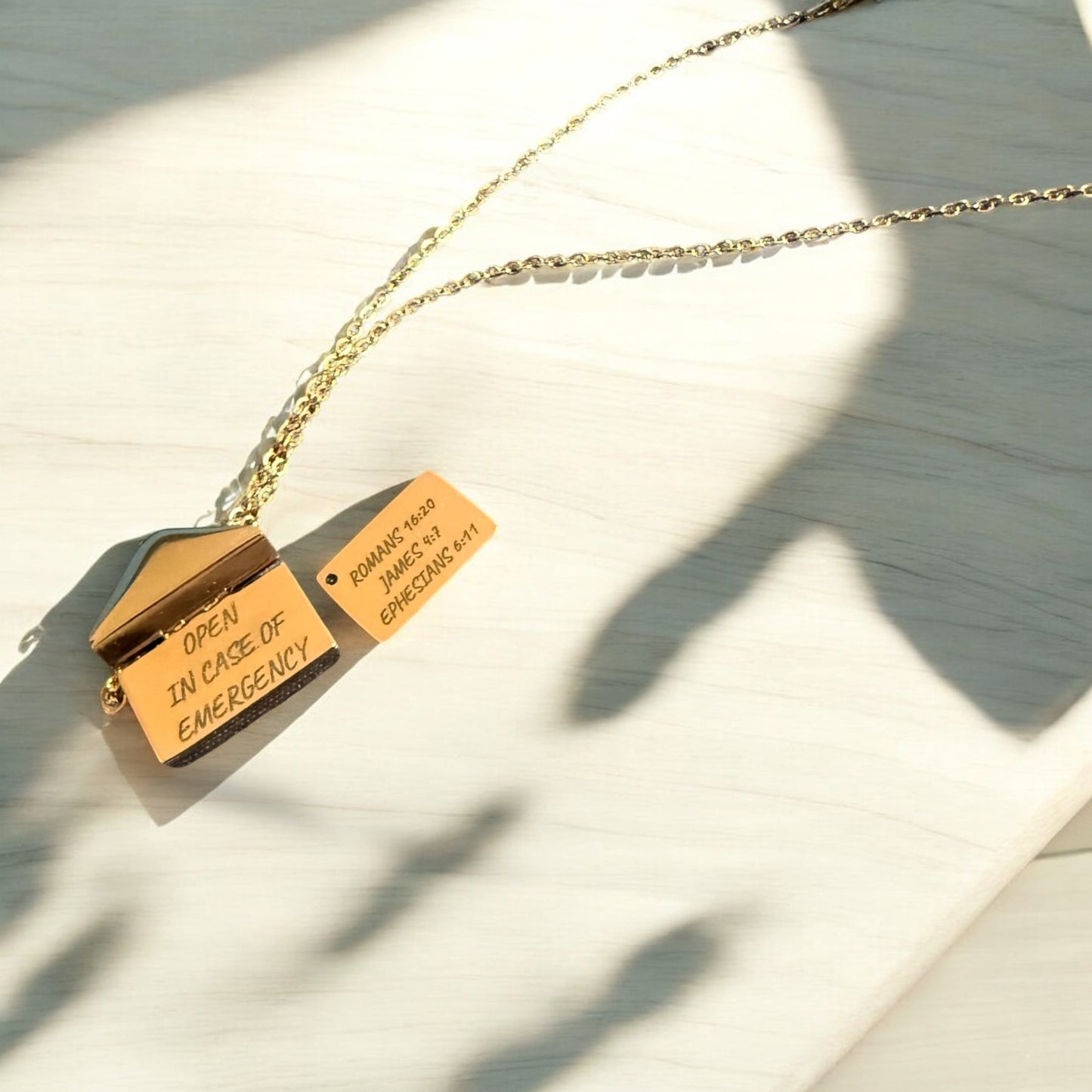 Love Letter Envelop Necklace With Custom Message