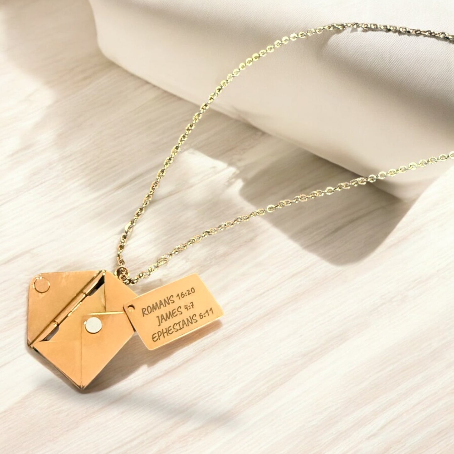 Love Letter Envelop Necklace With Custom Message