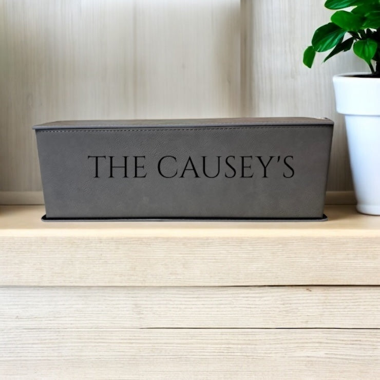 Personalized Wine Box Gift Set – Includes 4 Tools | Elegant Magnetic Closure