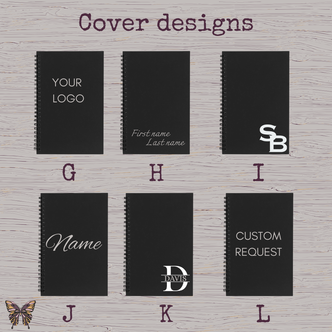 Personalized Spiral-Bound Journal – Custom Engraved Hard Cover | Gifts for Grads, Clients, and Writers