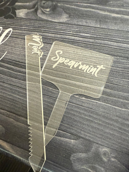 Personalized Acrylic Garden Stakes – Custom Plant Markers | Garden Gift for Plant Lovers
