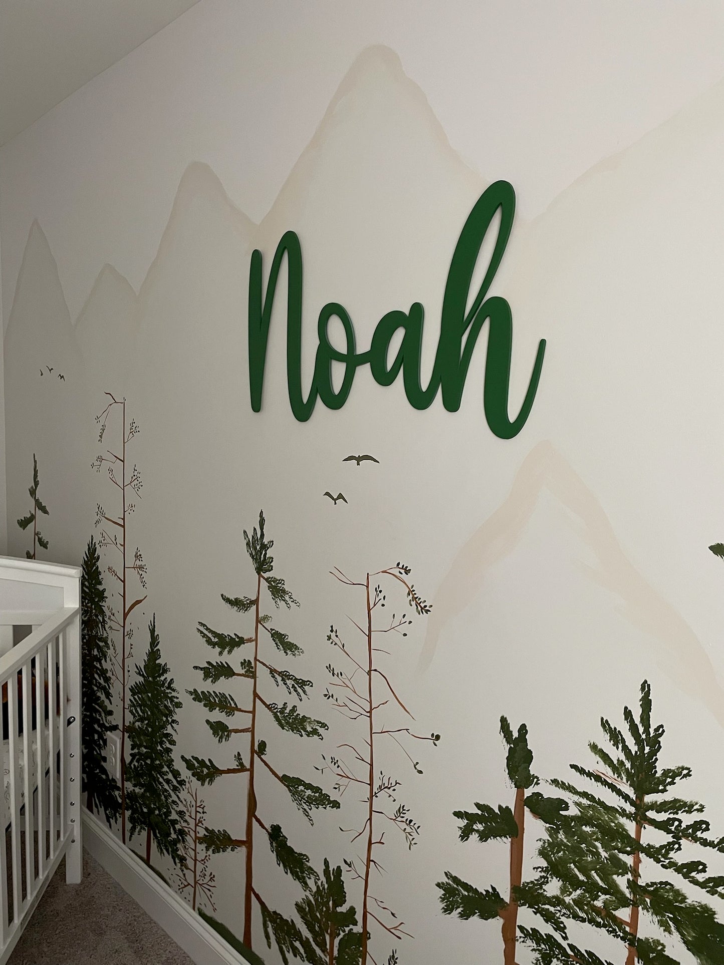 Personalized Wooden Wall Décor- Custom Name Cutout Nursery Sign