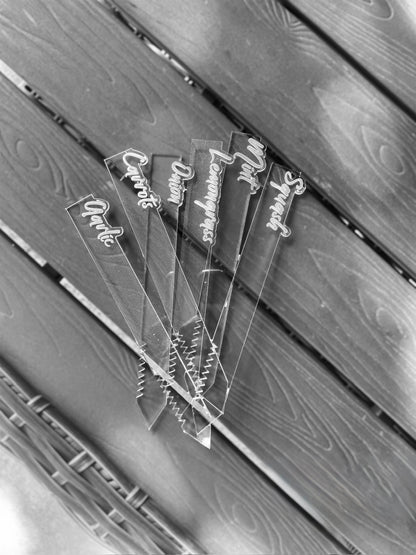 Personalized Acrylic Garden Stakes – Custom Plant Markers | Garden Gift for Plant Lovers