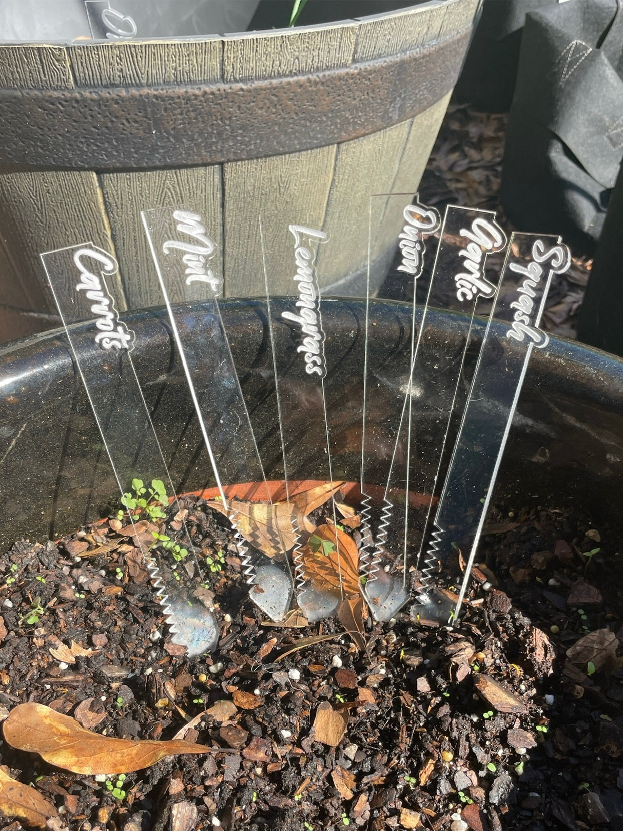 Personalized Acrylic Garden Stakes – Custom Plant Markers | Garden Gift for Plant Lovers