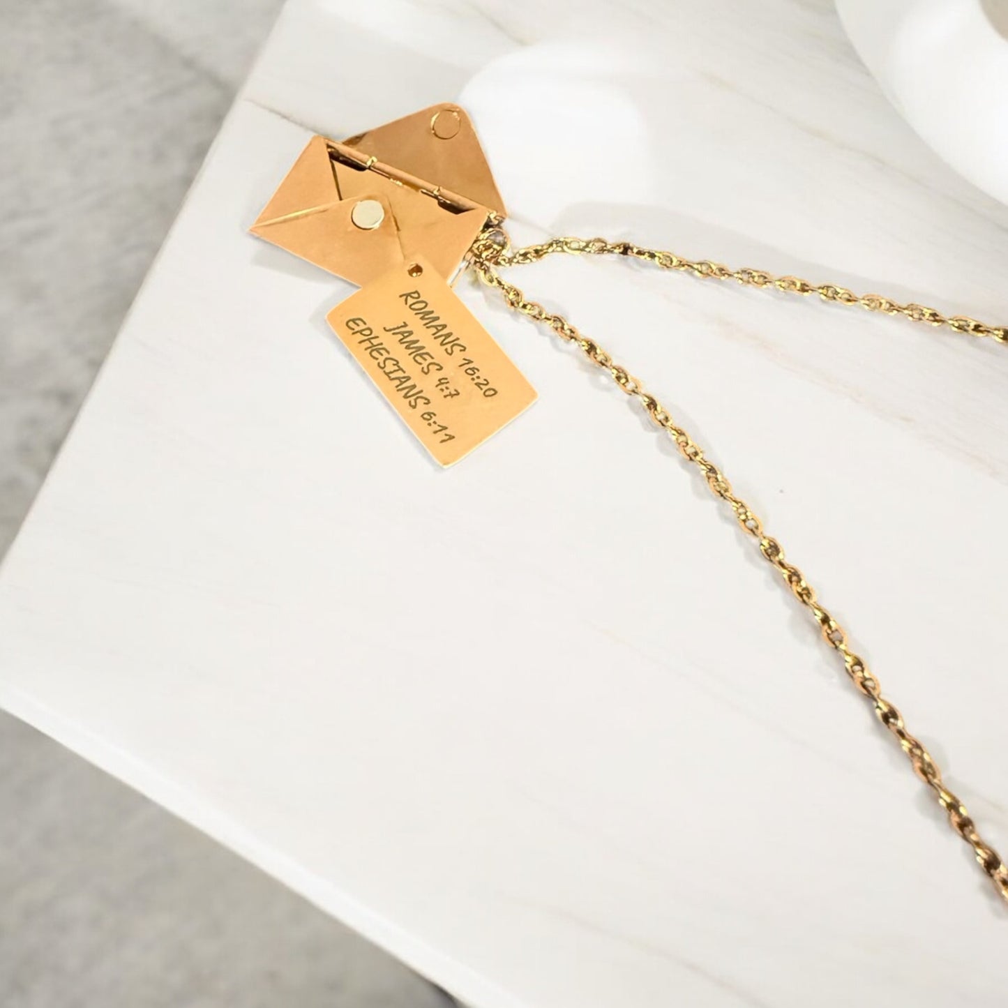 Love Letter Envelop Necklace With Custom Message