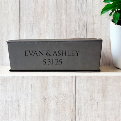 Personalized Wine Box Gift Set – Includes 4 Tools | Elegant Magnetic Closure
