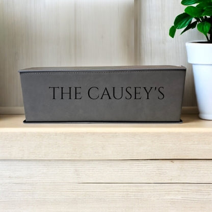 Personalized Wine Box Gift Set – Includes 4 Tools | Elegant Magnetic Closure