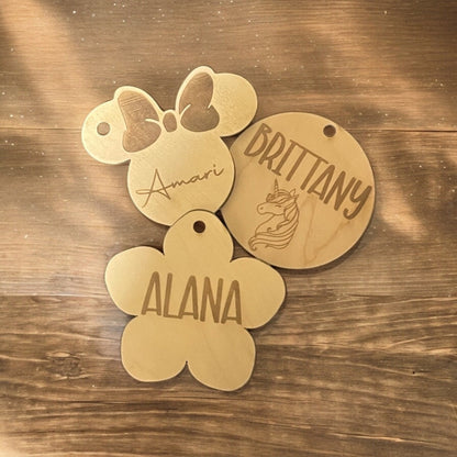 Etiqueta para mochila, etiqueta para bolso de libros, etiqueta personalizada para bolso escolar, etiqueta para bolso de niños, etiqueta de madera personalizada, regalos para nietos, artículos imprescindibles para el aula